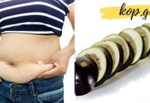 მოიშორეთ მუცლის ნაკეცი, ბადრიჯნის წყლის დახმარებით