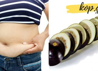 მოიშორეთ მუცლის ნაკეცი, ბადრიჯნის წყლის დახმარებით