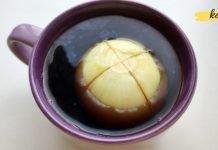 უხუცესმა ხახვი ჯვარედინად გაჭრა და ჩაიში ჩაყარა, მე მას მადლიერებით ვიხსენებ