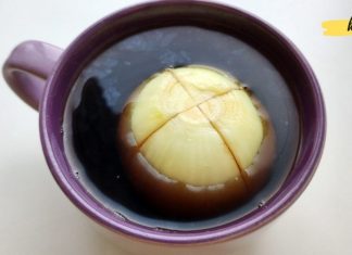 უხუცესმა ხახვი ჯვარედინად გაჭრა და ჩაიში ჩაყარა, მე მას მადლიერებით ვიხსენებ