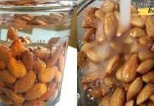 დაალბეთ ნუში წყალში და მიირთვით იგი ყოველ დღე. თქვენი ჯანმრთელობა შესამჩნევად გაუმჯობესდება