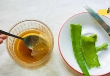 მოამზადეთ ანთების საწინააღმდეგო ბალზამი ალოეს წვენითა და თაფლით.