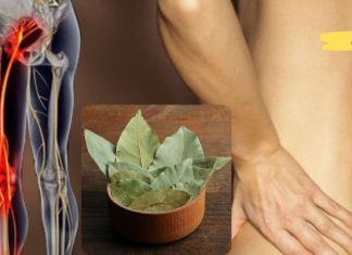 5 დაფნის ფოთოლს დაასხით ადუღებული წყალი საჯდომის ნერვის განსაკურნებლად.