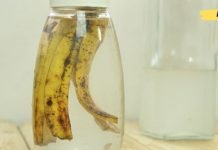 მოათავსეთ ბანანის ქერქი სასმელ წყალში. ის შთანთქავს ტყვიას და სპილენძს!