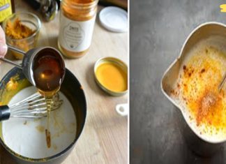 შეურიეთ კურკუმა და ჯანჯაფილი ქოქოსის რძეს და დალიეთ ძილის წინ ღვიძლის დეტოქსიკაციისთვის!